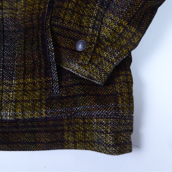 Levi’s Plaid Corduroy Faux Sherpa Lined Trucker Jacket NWT - Picture 4 of 9